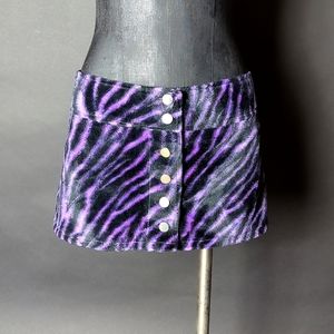 Lip Service Vintage Y2K Zebra Micro Mini Skirt